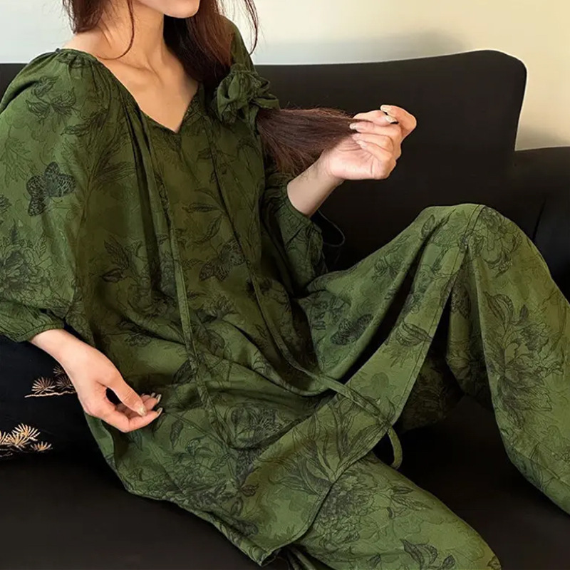 高級感棉綢睡衣